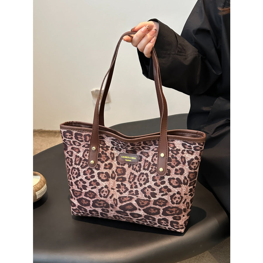 Leopard Polyester Tote Bag Apparel and Accessories