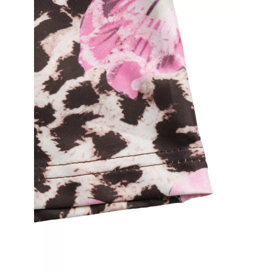 Leopard Print Bodycon Maxi Skirt Apparel and Accessories