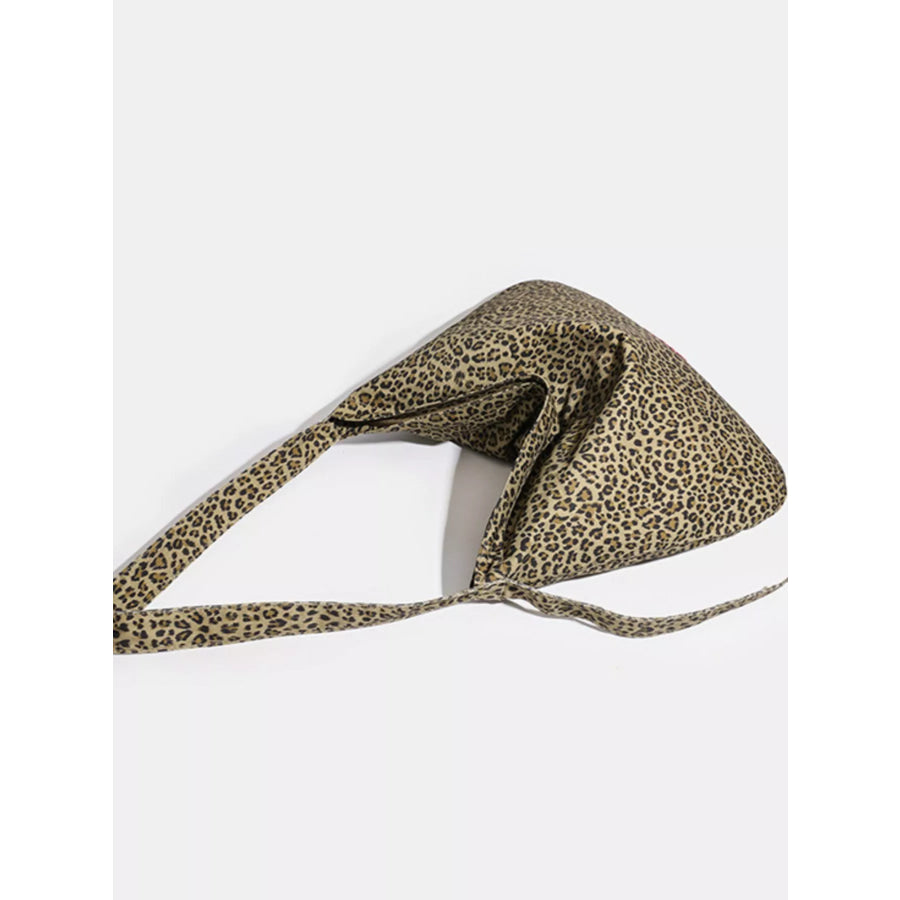 Leopard Print Casual Shoulder Bag Leopard Print / One Size Apparel and Accessories