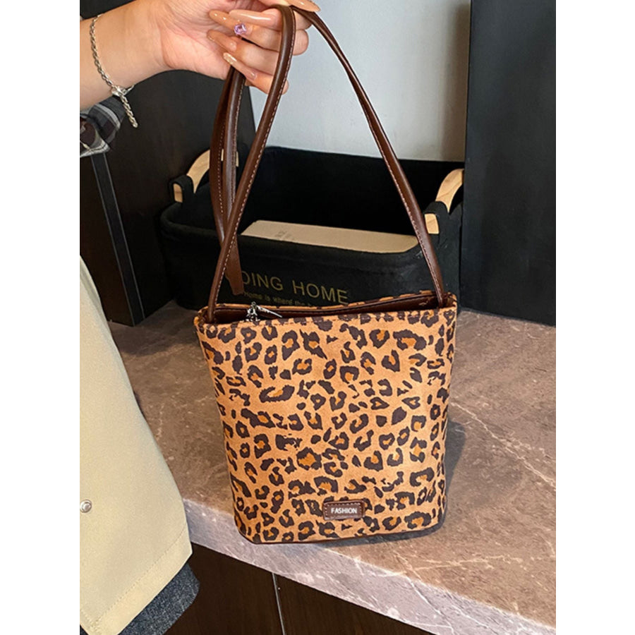 Leopard Print Crossbody Bag Leopard / One Size Apparel and Accessories