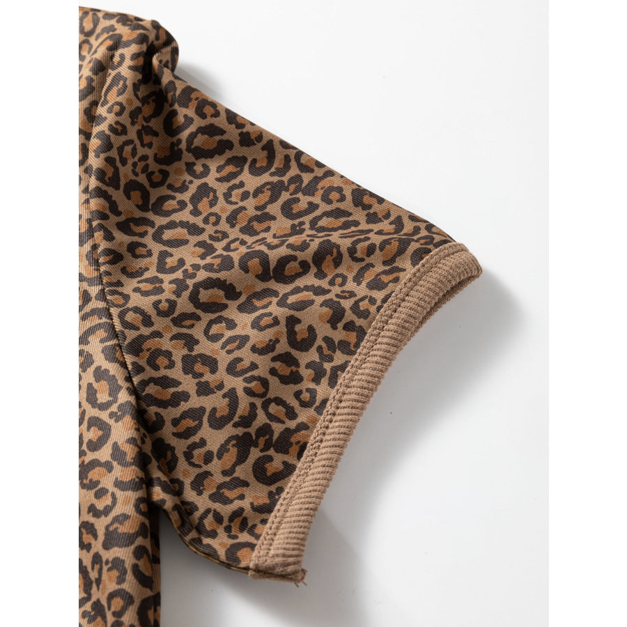 Leopard Print Relaxed Fit T-Shirt Apparel and Accessories