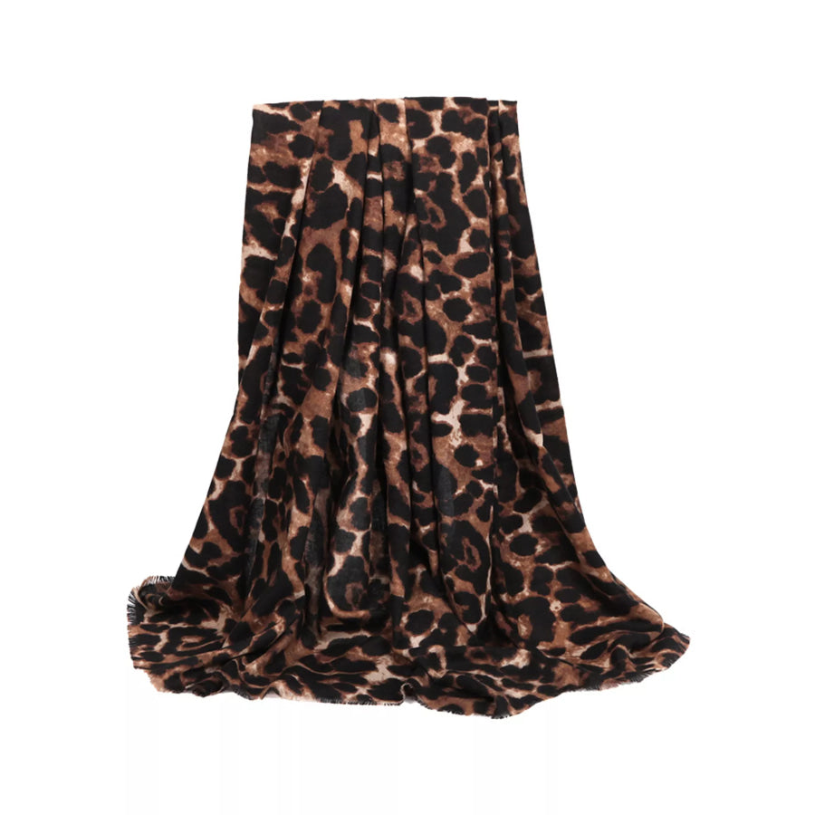 Leopard Print Scarf Apparel and Accessories