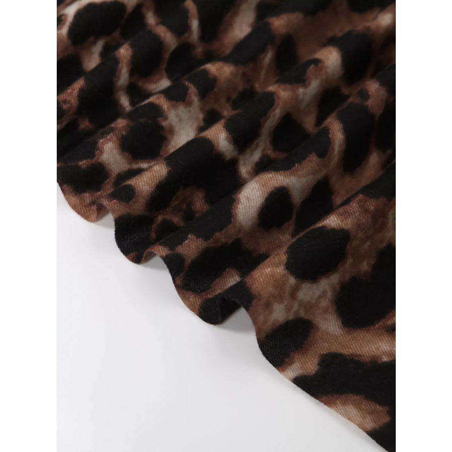 Leopard Print Scarf Apparel and Accessories