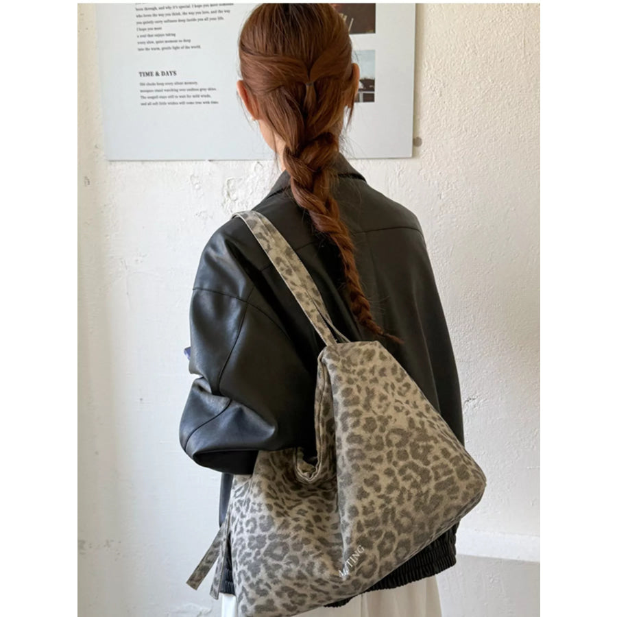Leopard Print Shoulder Bag Apparel and Accessories