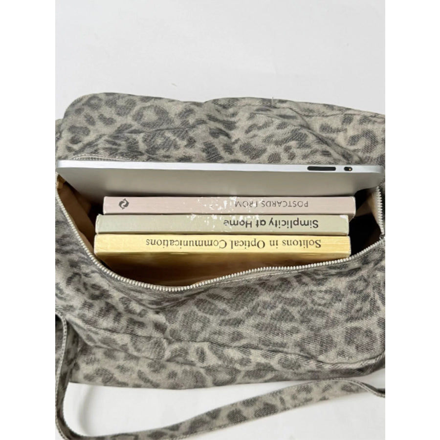 Leopard Print Shoulder Bag Apparel and Accessories