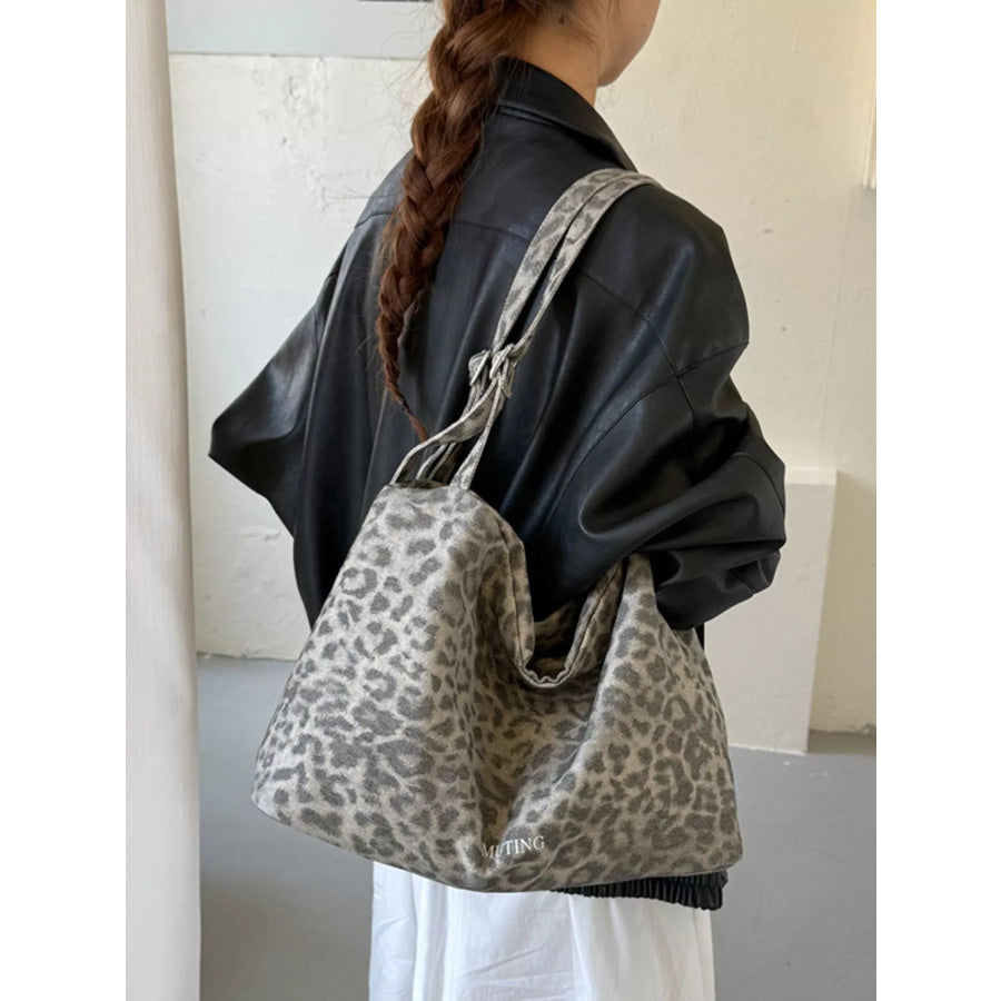 Leopard Print Shoulder Bag Apparel and Accessories