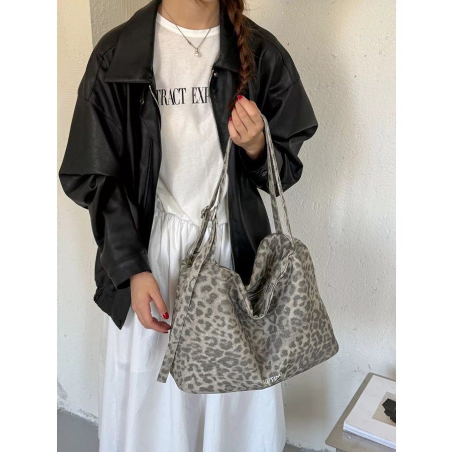 Leopard Print Shoulder Bag Apparel and Accessories