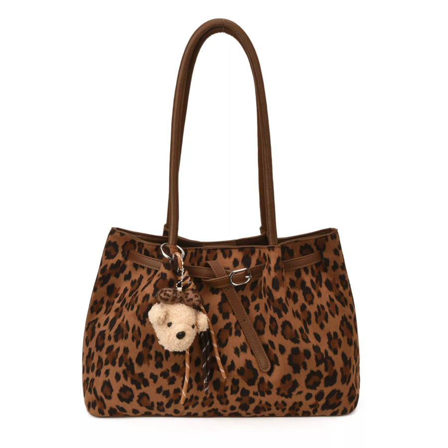 Leopard Print Shoulder Bag / One Size Apparel and Accessories