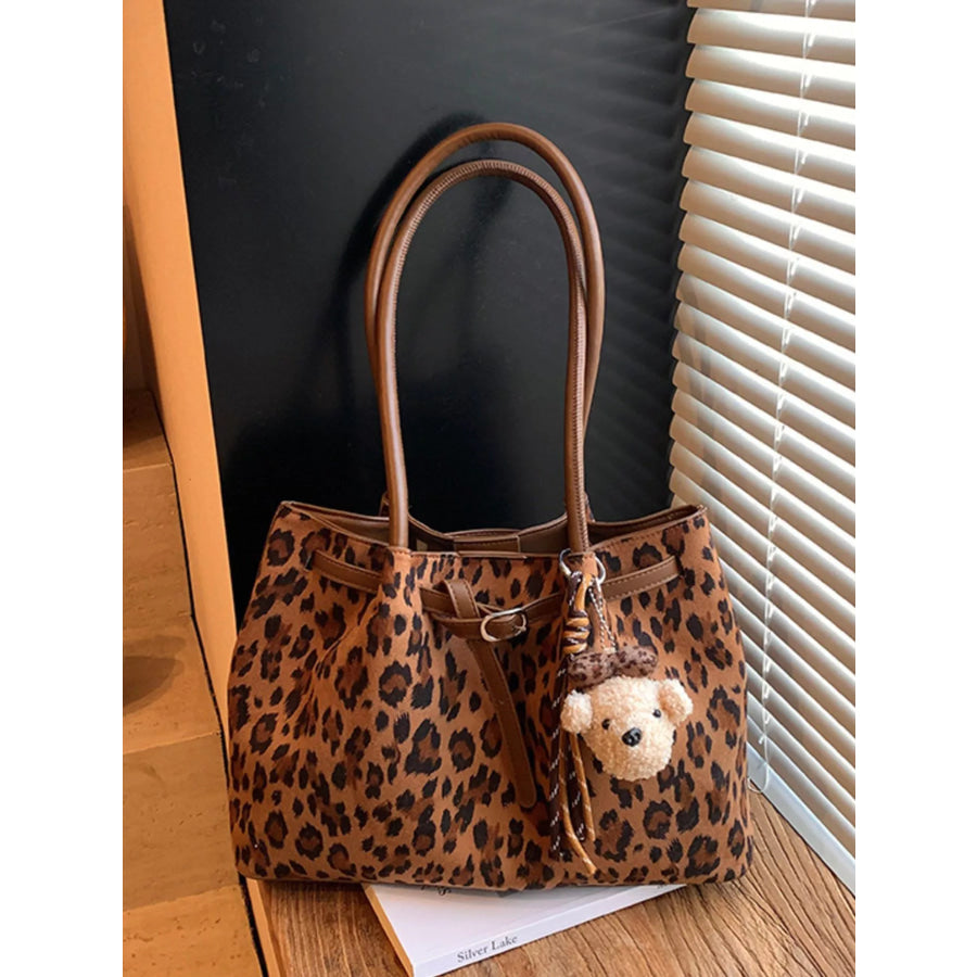 Leopard Print Shoulder Bag / One Size Apparel and Accessories