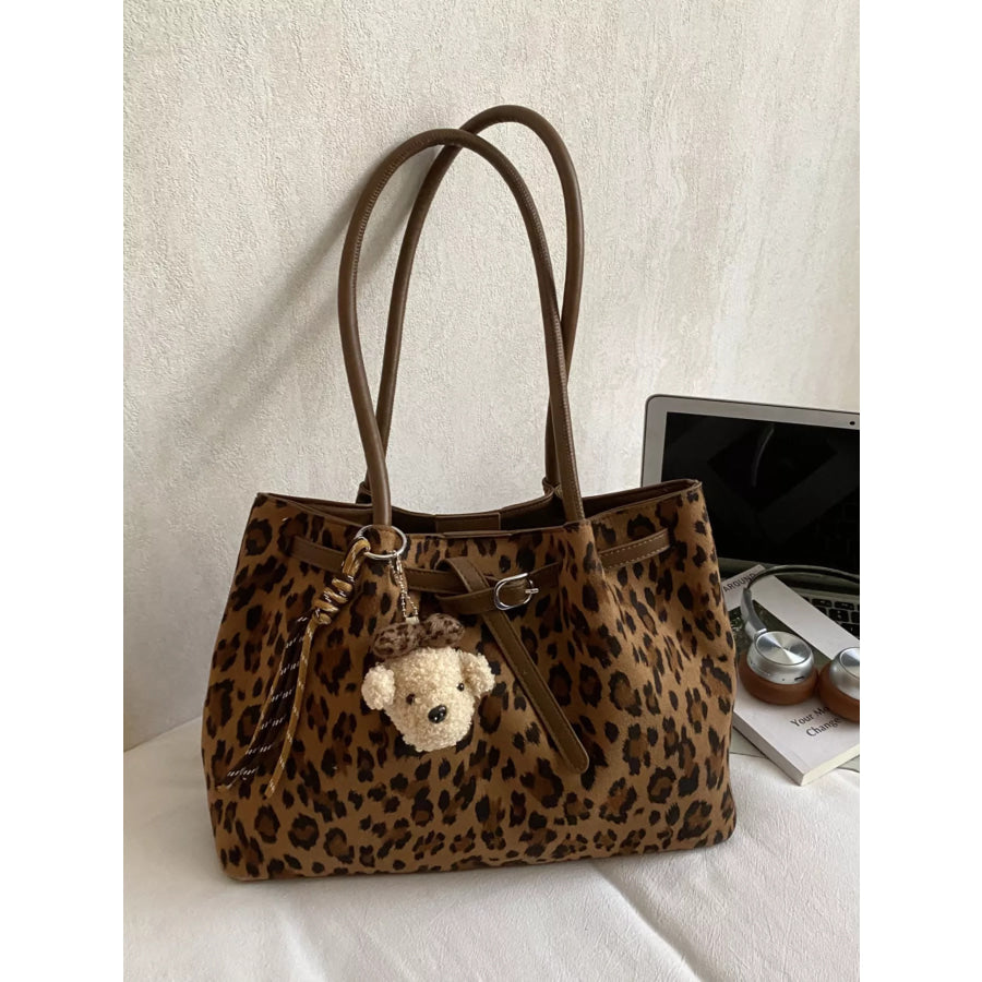 Leopard Print Shoulder Bag / One Size Apparel and Accessories