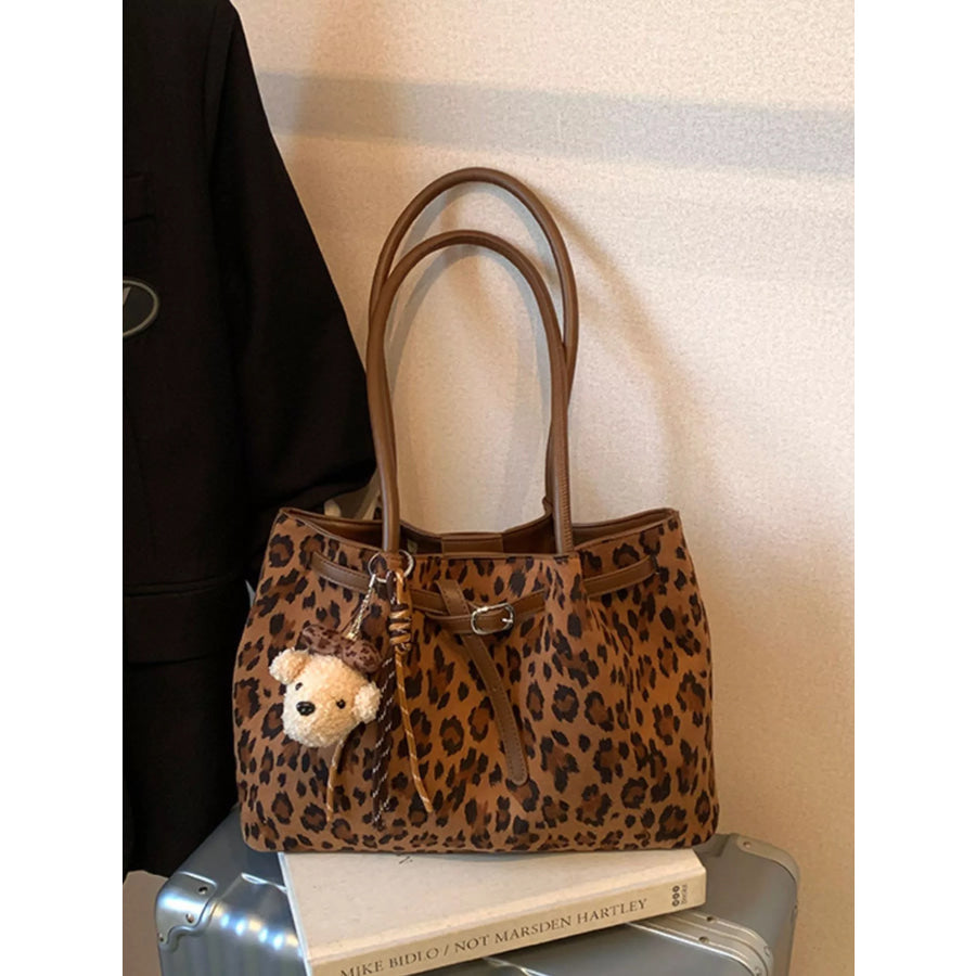 Leopard Print Shoulder Bag / One Size Apparel and Accessories