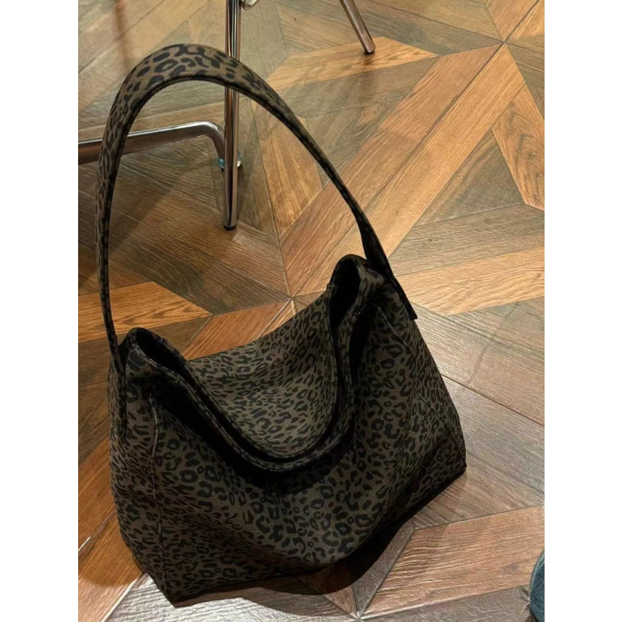 Leopard Print Tote Bag Leopard / One Size Apparel and Accessories
