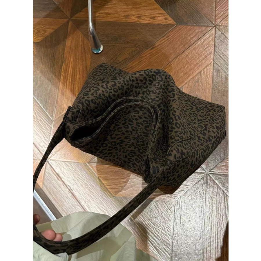 Leopard Print Tote Bag Leopard / One Size Apparel and Accessories