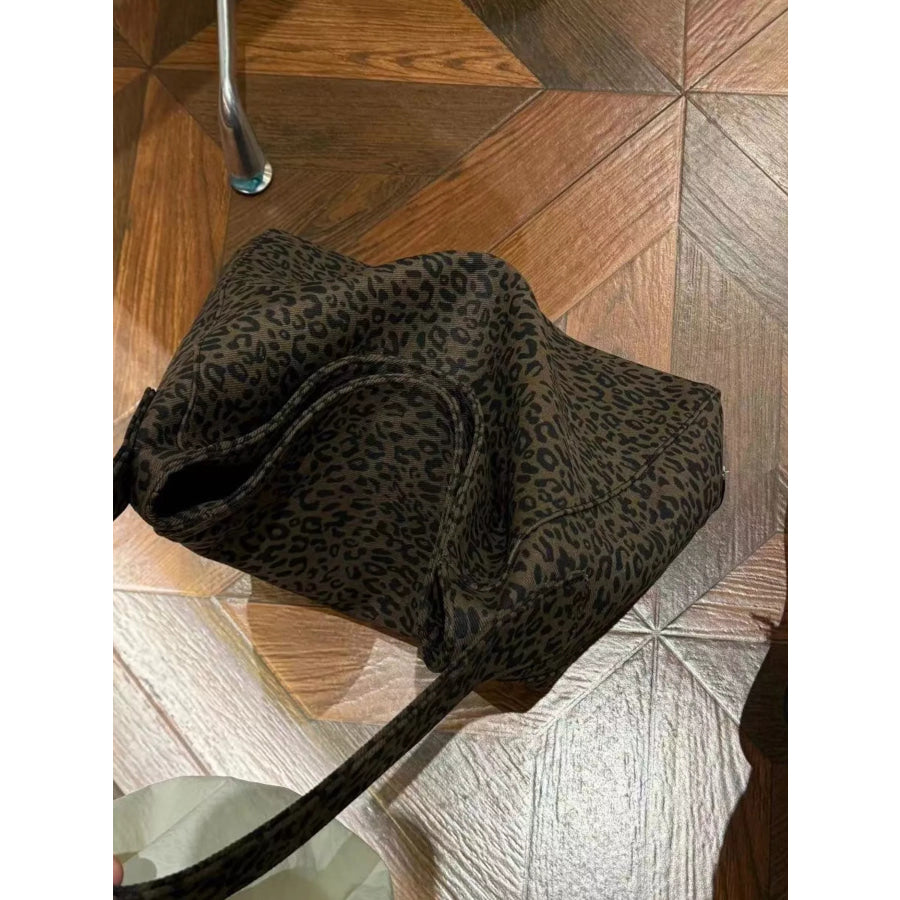 Leopard Print Tote Bag Leopard / One Size Apparel and Accessories