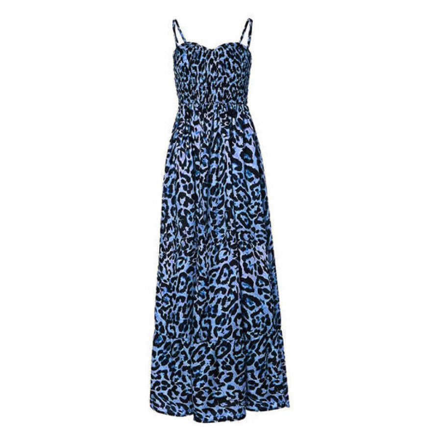 Leopard Sweetheart Neck Cami Dress Apparel and Accessories