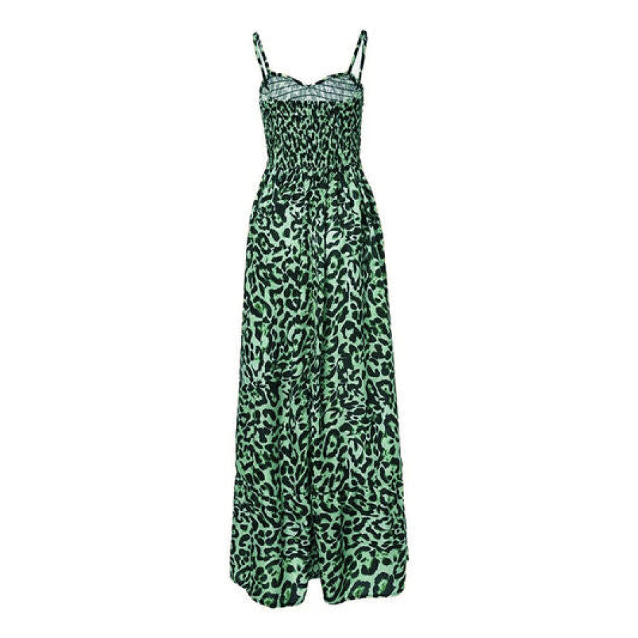 Leopard Sweetheart Neck Cami Dress Apparel and Accessories