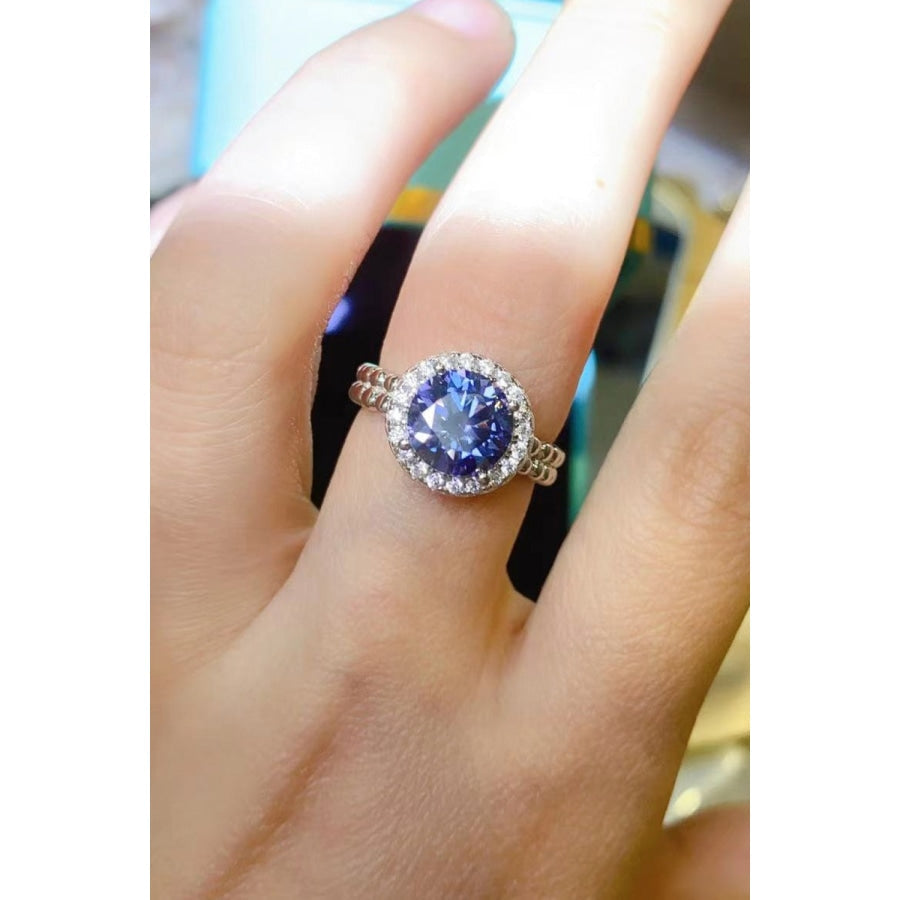 Let It Go 2 Carat Moissanite Ring Royal Blue / 5