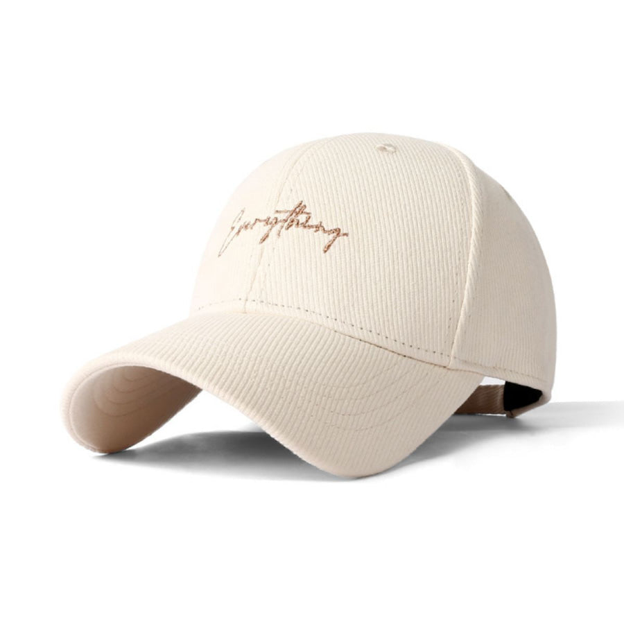 Letter Adjustable Baseball Cap Apparel and Accessories