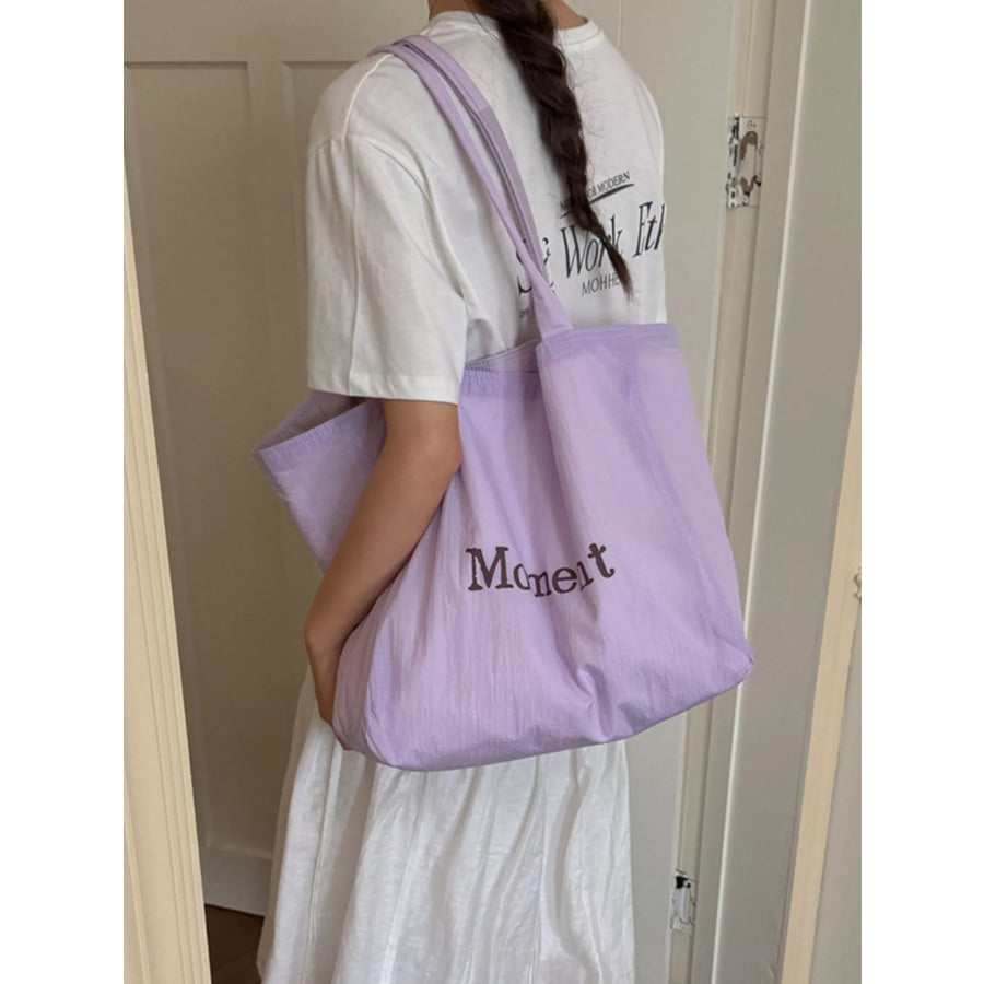 Letter Canvas Tote Bag Apparel and Accessories