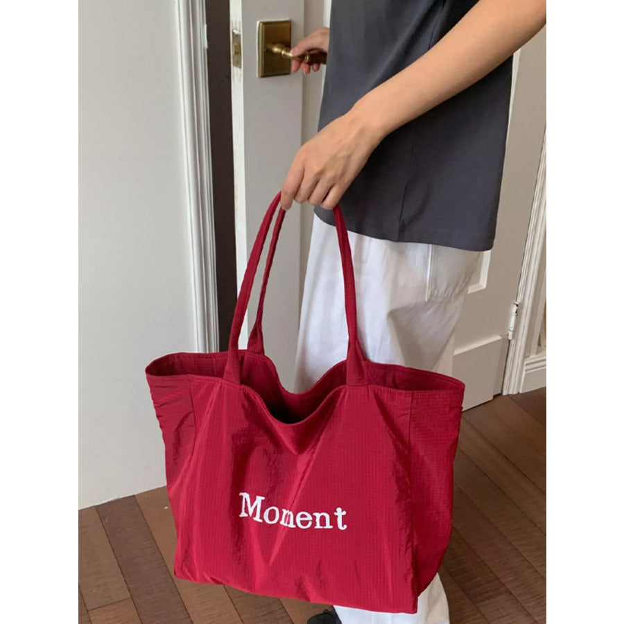 Letter Canvas Tote Bag Apparel and Accessories