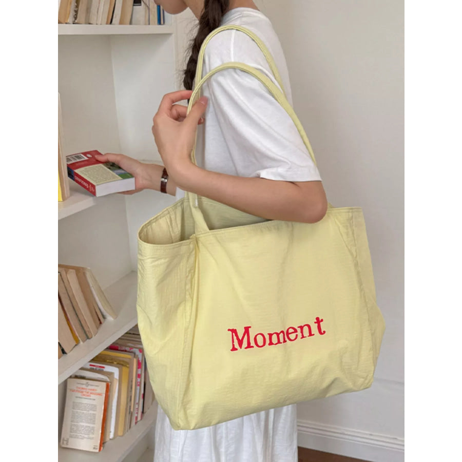 Letter Canvas Tote Bag Apparel and Accessories