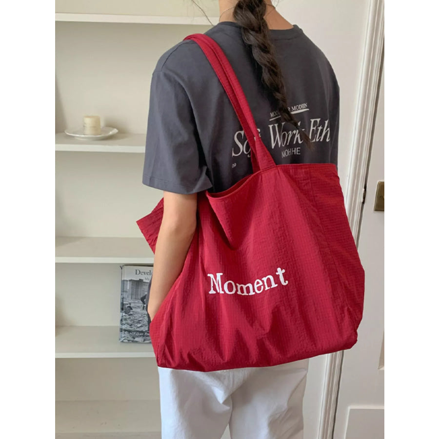 Letter Canvas Tote Bag Apparel and Accessories