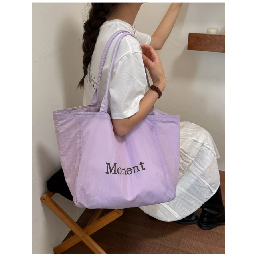 Letter Canvas Tote Bag Apparel and Accessories