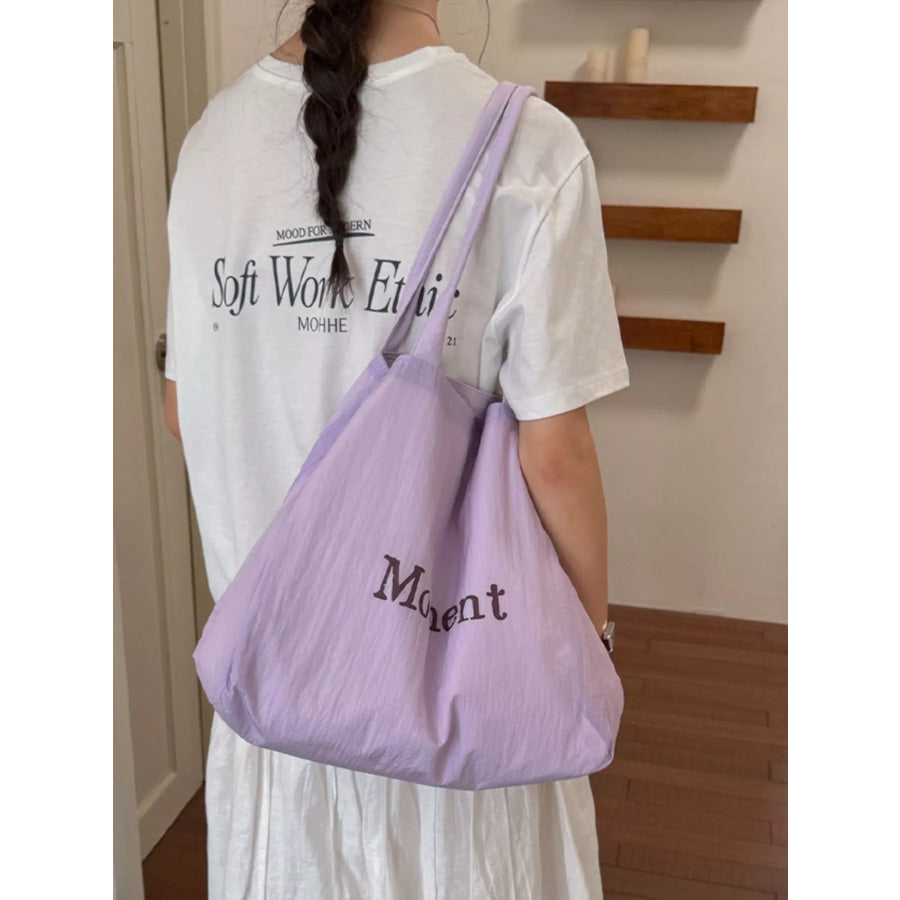 Letter Canvas Tote Bag Apparel and Accessories