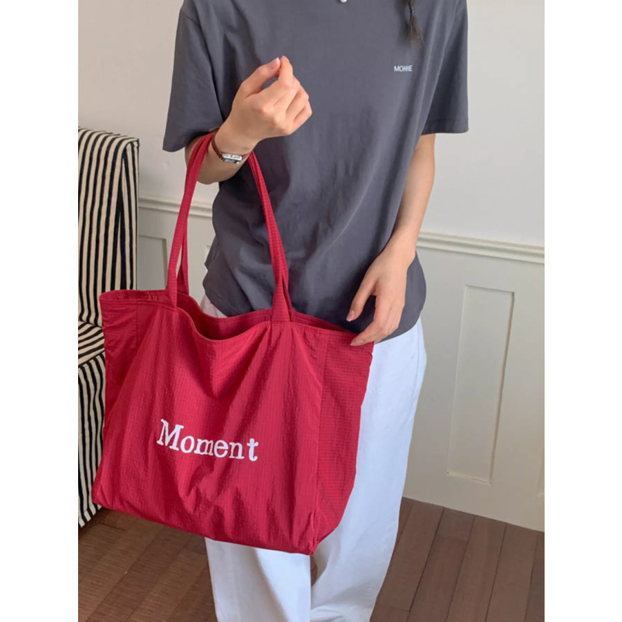 Letter Canvas Tote Bag Apparel and Accessories