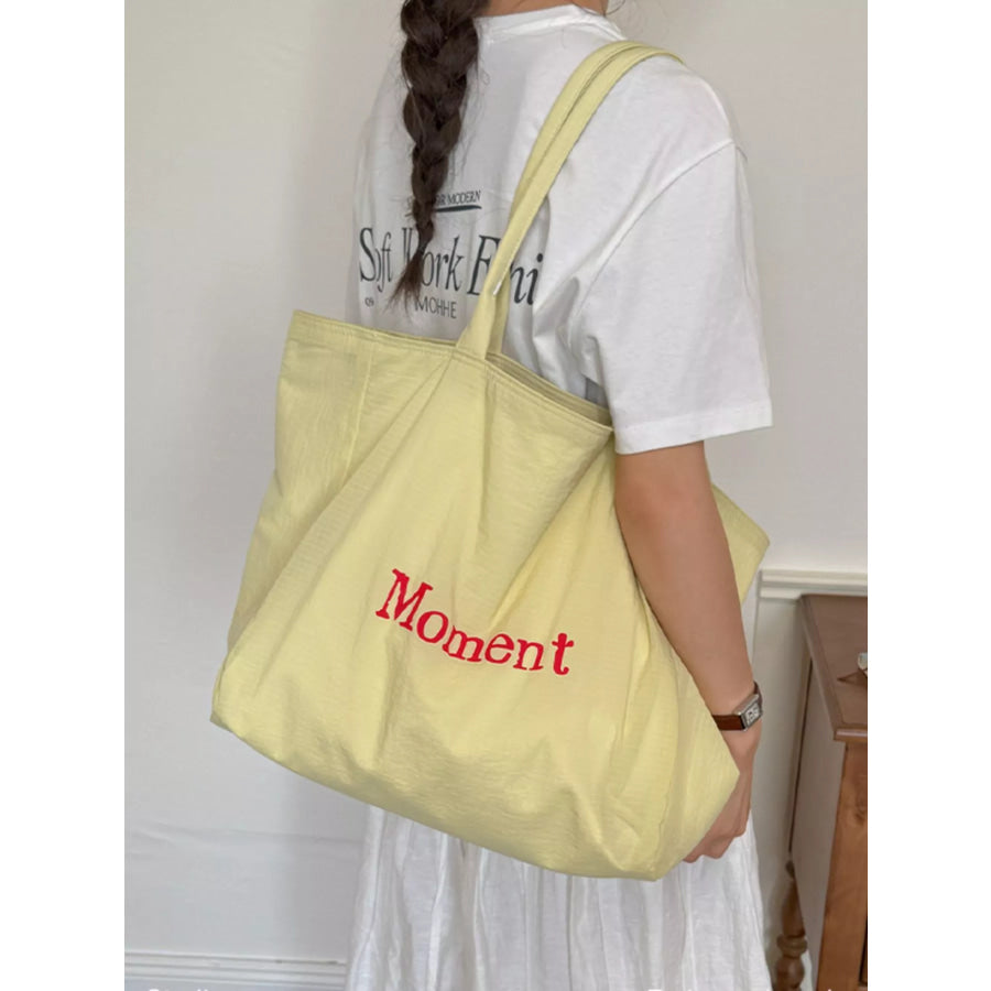 Letter Canvas Tote Bag Apparel and Accessories