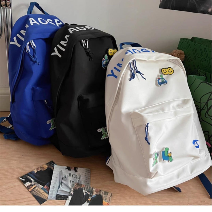 Letter Casual Backpack Bag Apparel and Accessories