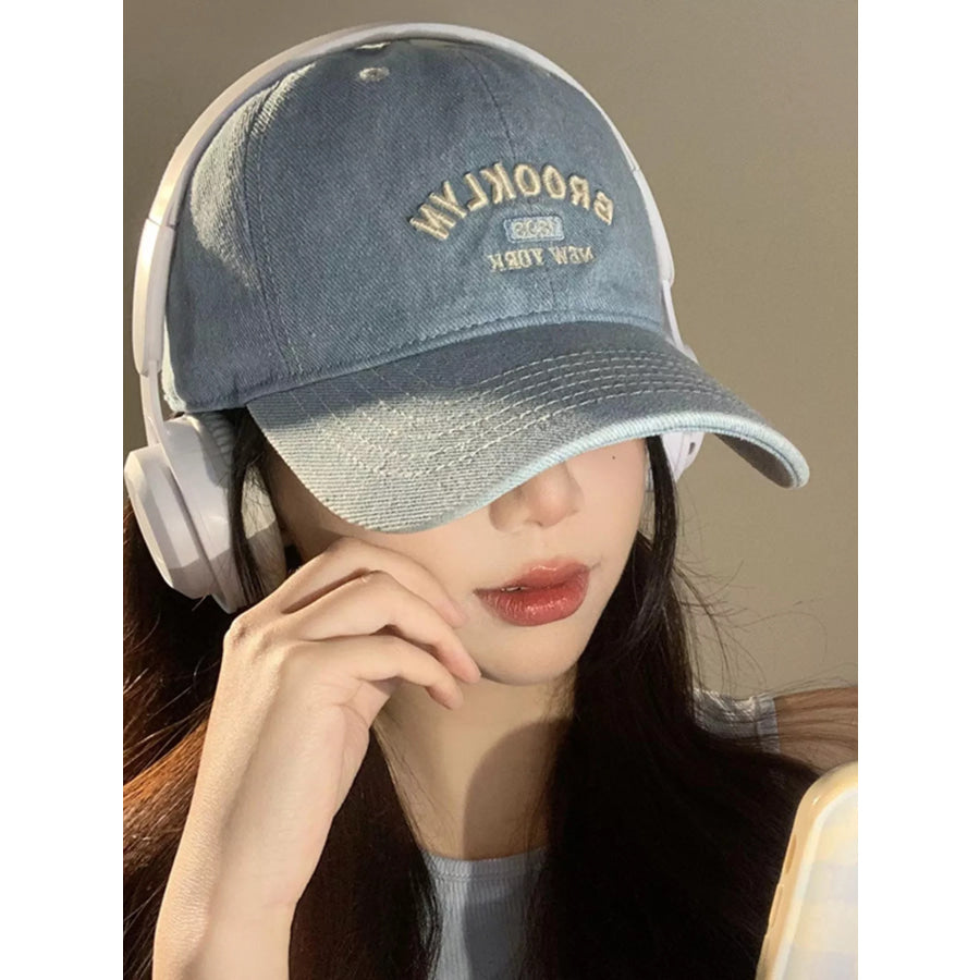 Letter Embroidered Baseball Cap Apparel and Accessories
