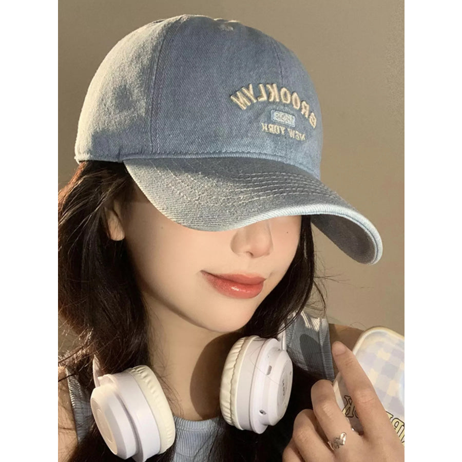 Letter Embroidered Baseball Cap Apparel and Accessories