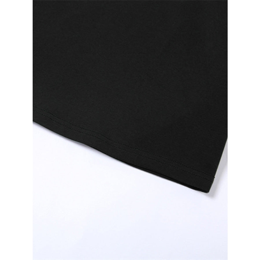 Letter Embroidered Cropped T-Shirt Apparel and Accessories