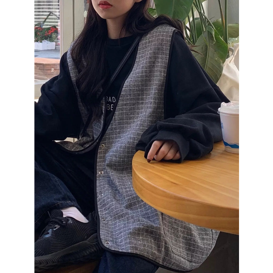 Letter Graphic Crew Neck Sweatshirt Apparel and Accessories