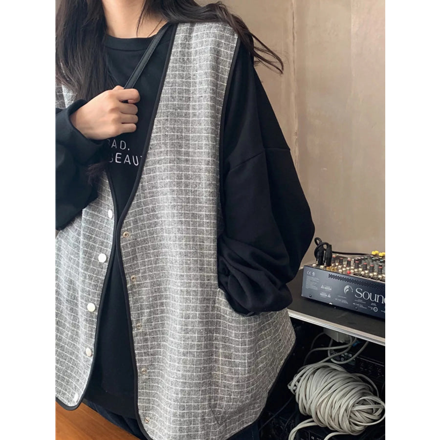Letter Graphic Crew Neck Sweatshirt Apparel and Accessories