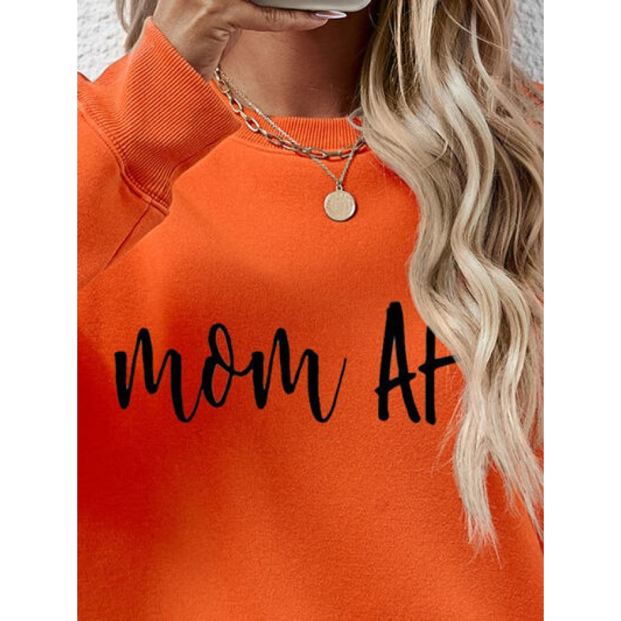 Letter Graphic Dropped Shoulder Sweatshirt Clothing