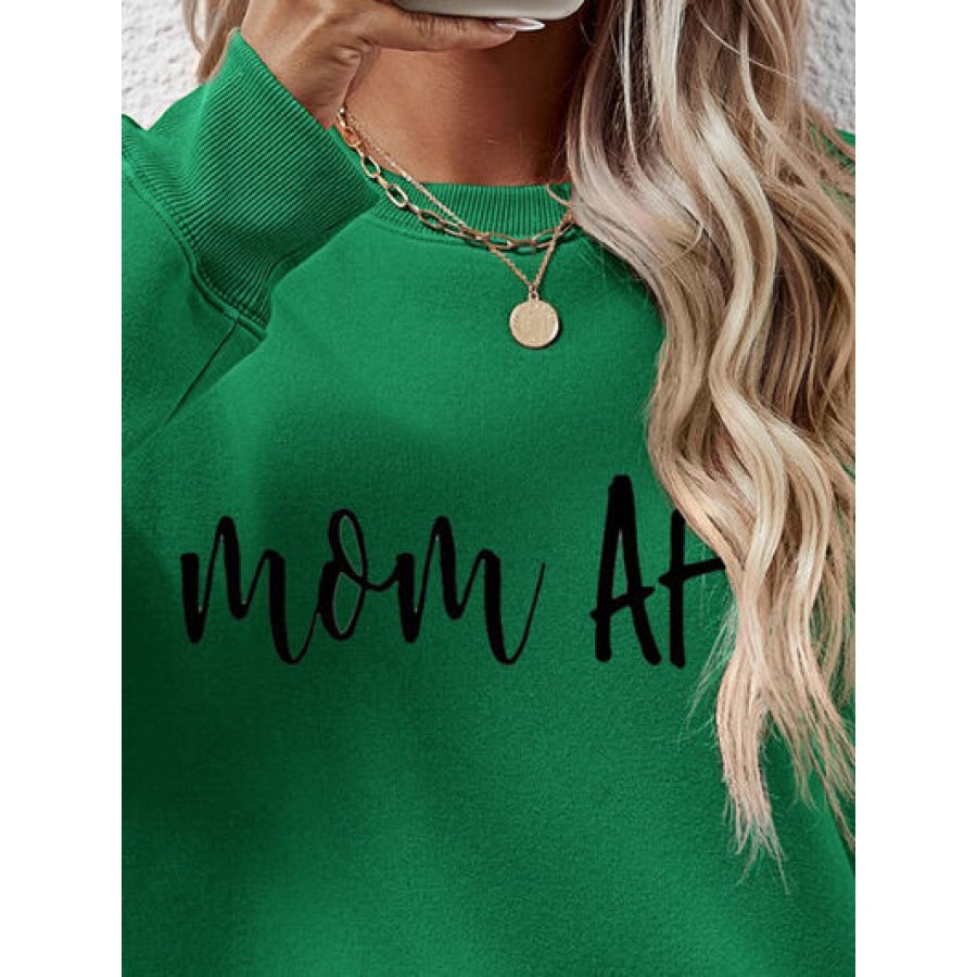 Letter Graphic Dropped Shoulder Sweatshirt Clothing