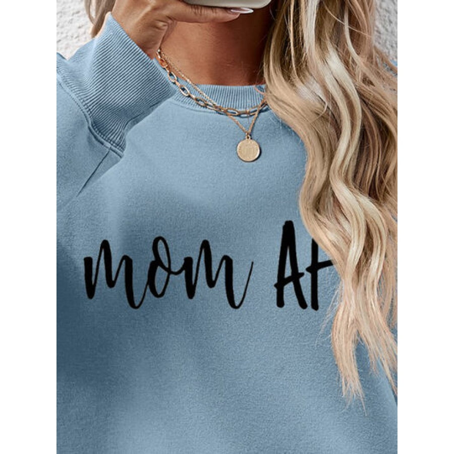 Letter Graphic Dropped Shoulder Sweatshirt Clothing