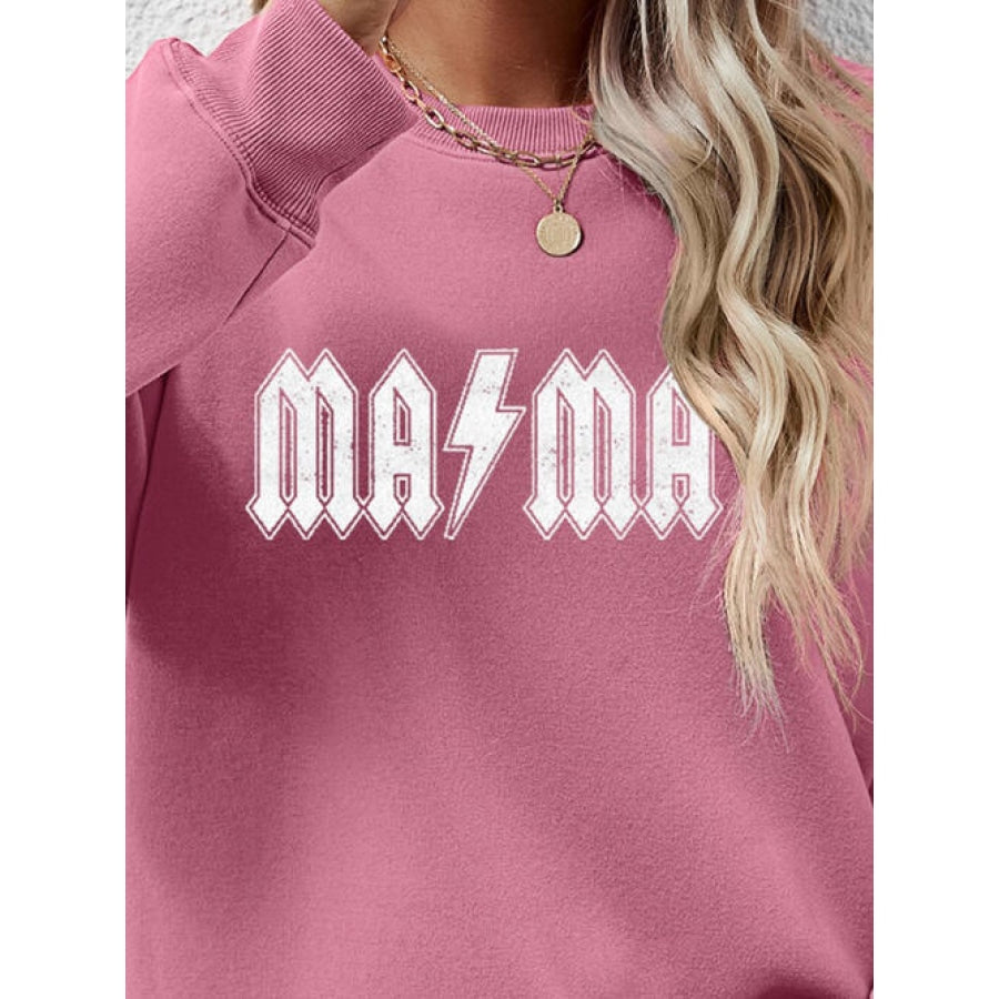 Letter Graphic Dropped Shoulder Sweatshirt