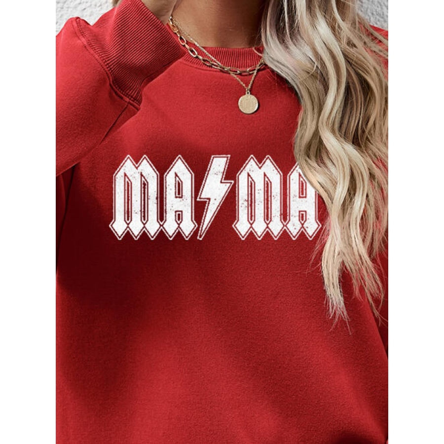 Letter Graphic Dropped Shoulder Sweatshirt