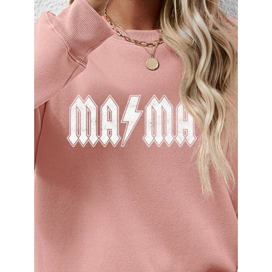 Letter Graphic Dropped Shoulder Sweatshirt