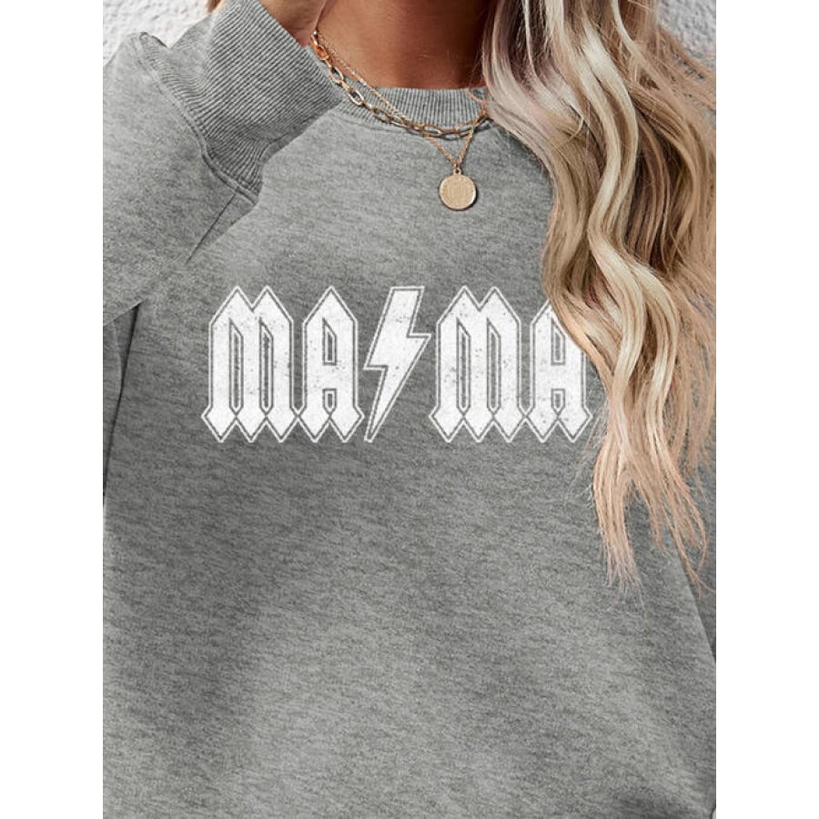 Letter Graphic Dropped Shoulder Sweatshirt