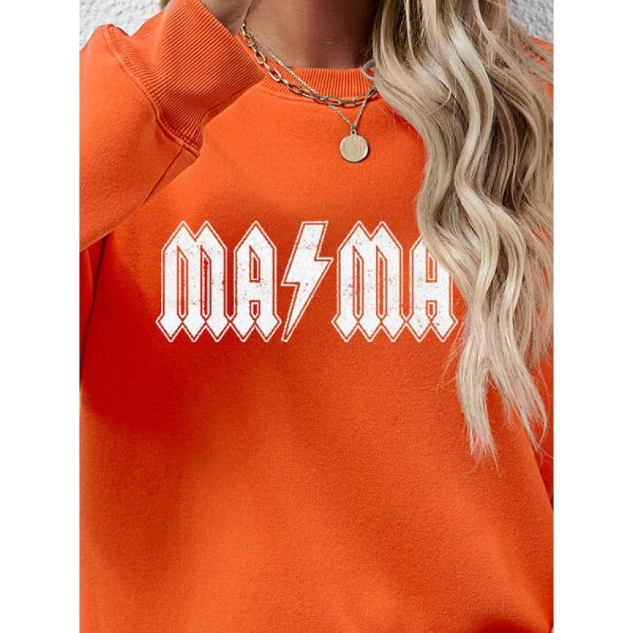 Letter Graphic Dropped Shoulder Sweatshirt