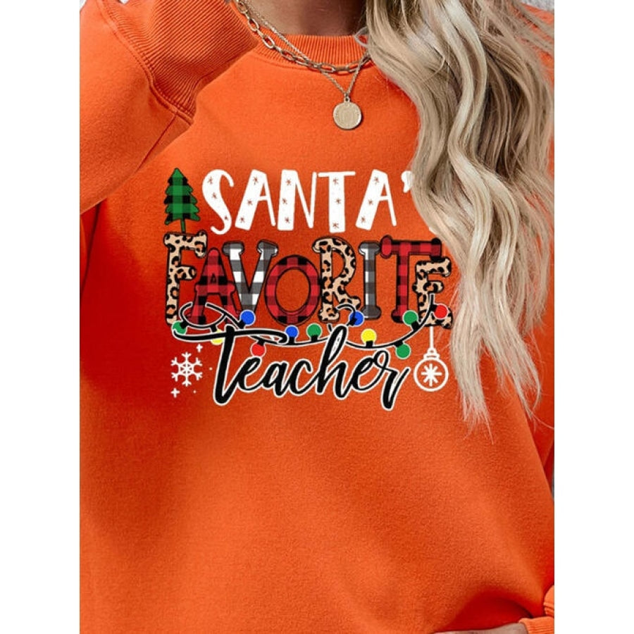 Letter Graphic Sweatshirt