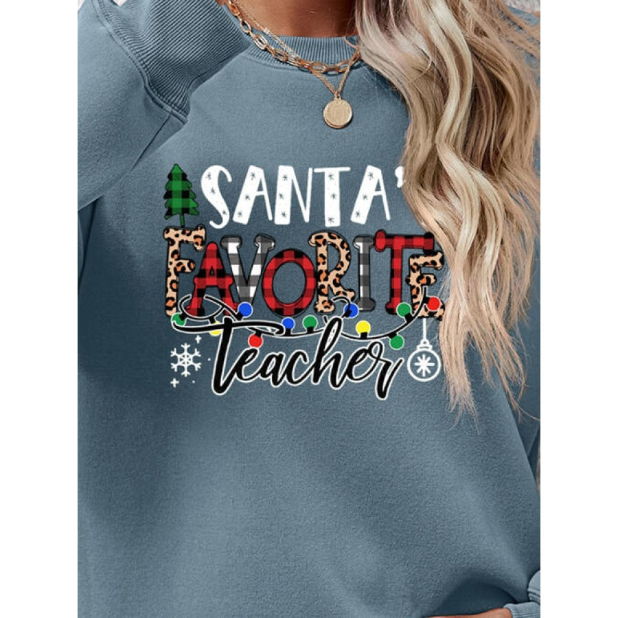 Letter Graphic Sweatshirt