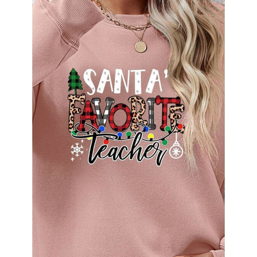 Letter Graphic Sweatshirt