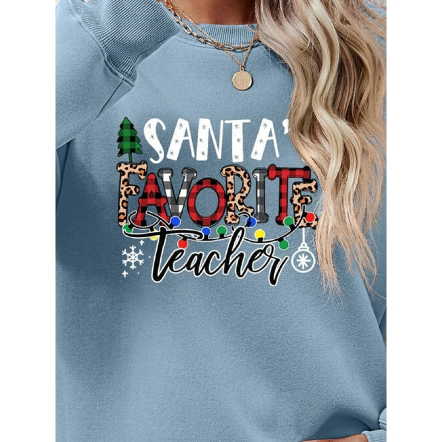 Letter Graphic Sweatshirt