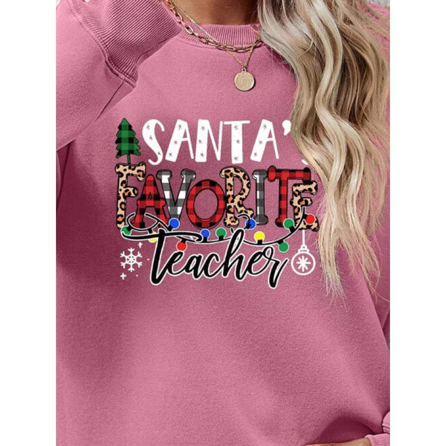 Letter Graphic Sweatshirt