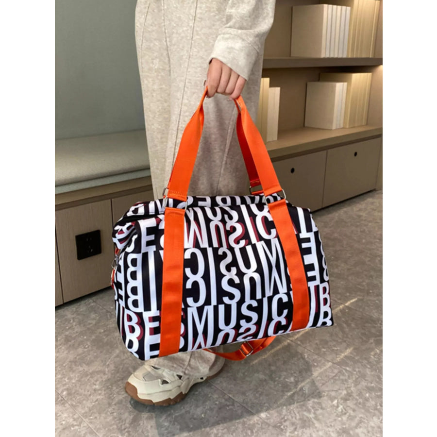Letter Print Travel Bag Apparel and Accessories